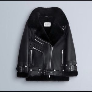 The Arrivals Leather/Shearling Moya V Jacket